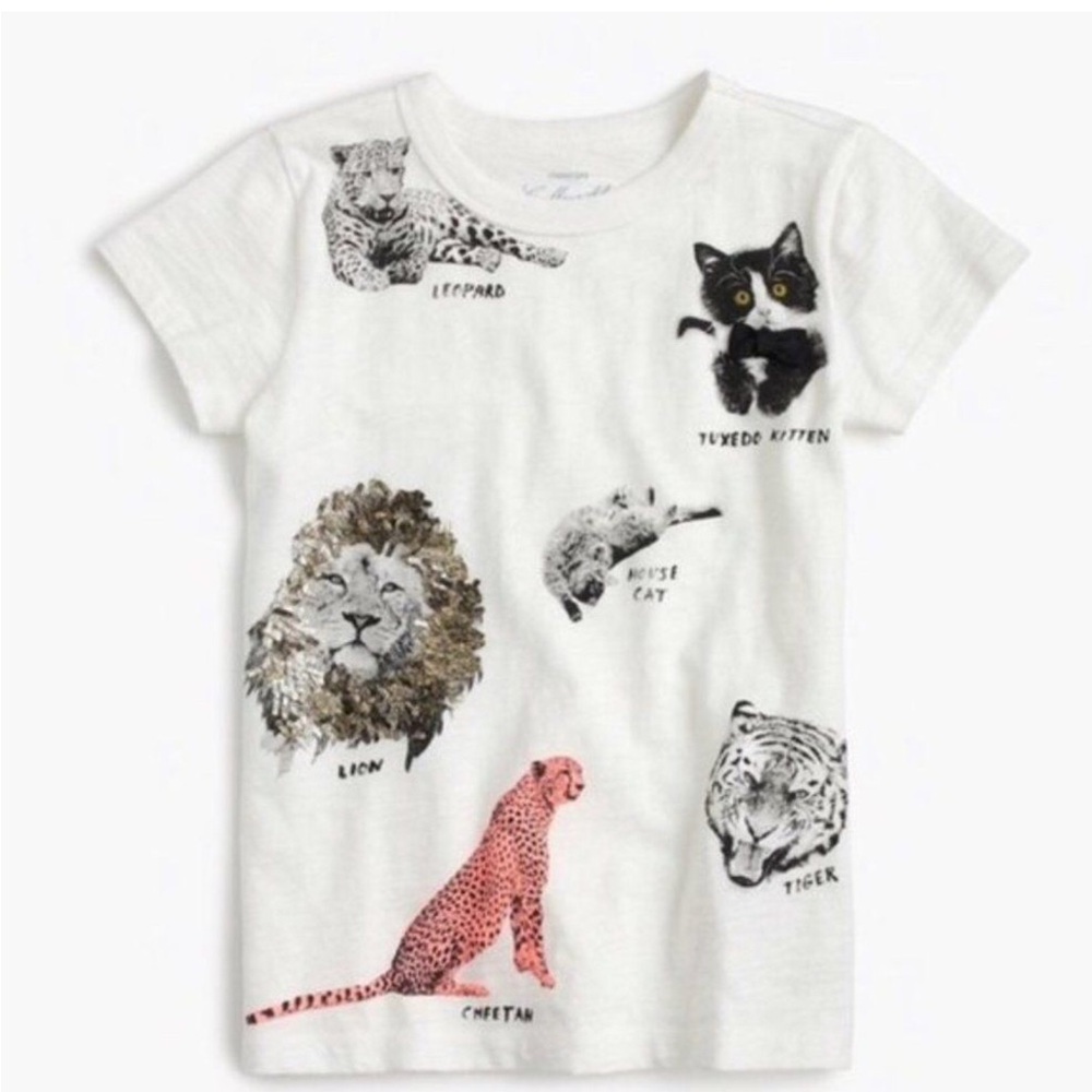 crewcuts girl cat shirt limited edition sz 12 to 14 very cute